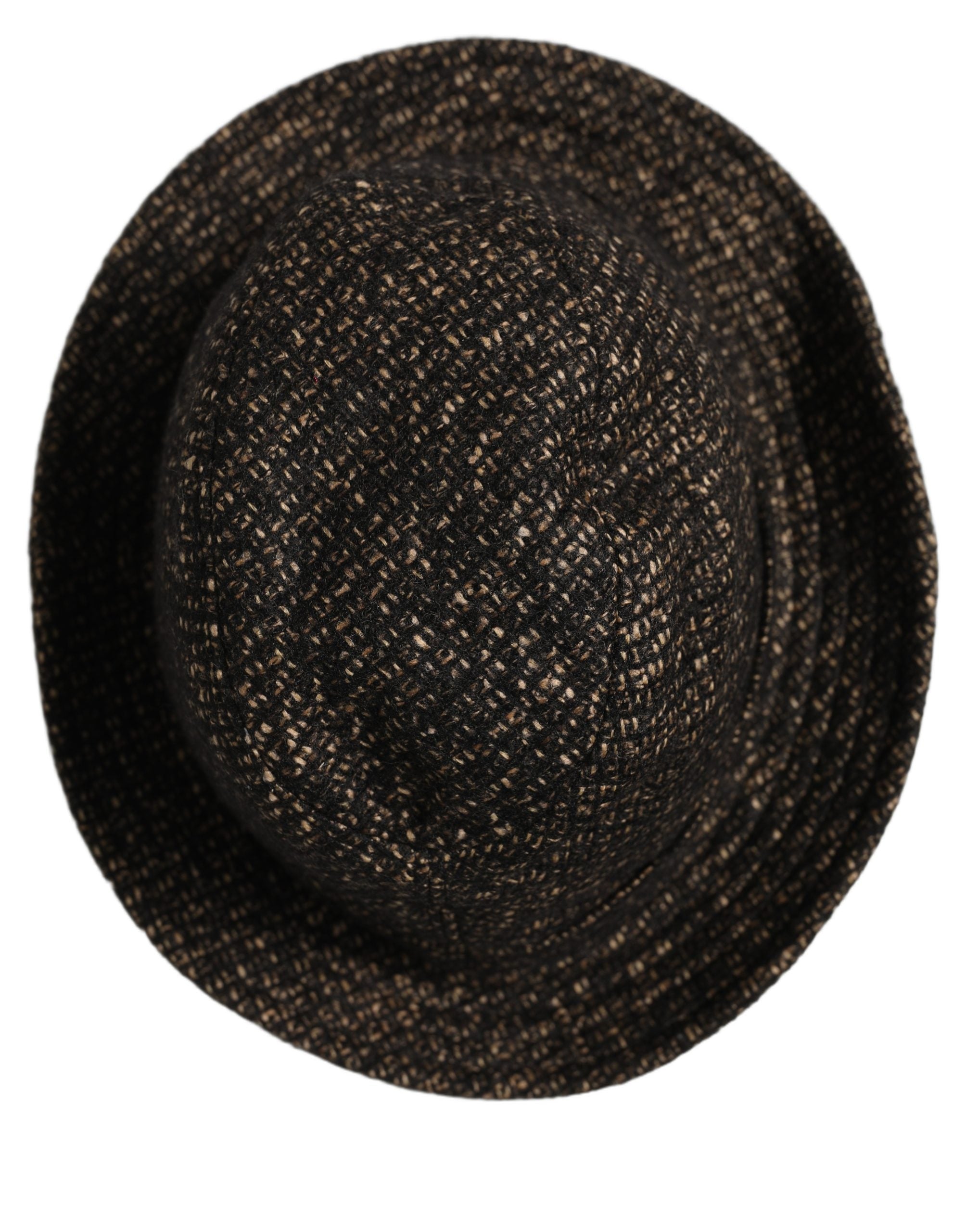Dolce & Gabbana Dolce & Gabbana Gray Melange Blended Textured Tweed Capello Women's Hat