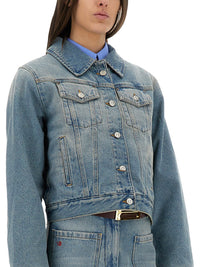Victoria Beckham Women Padded Denim Jacket