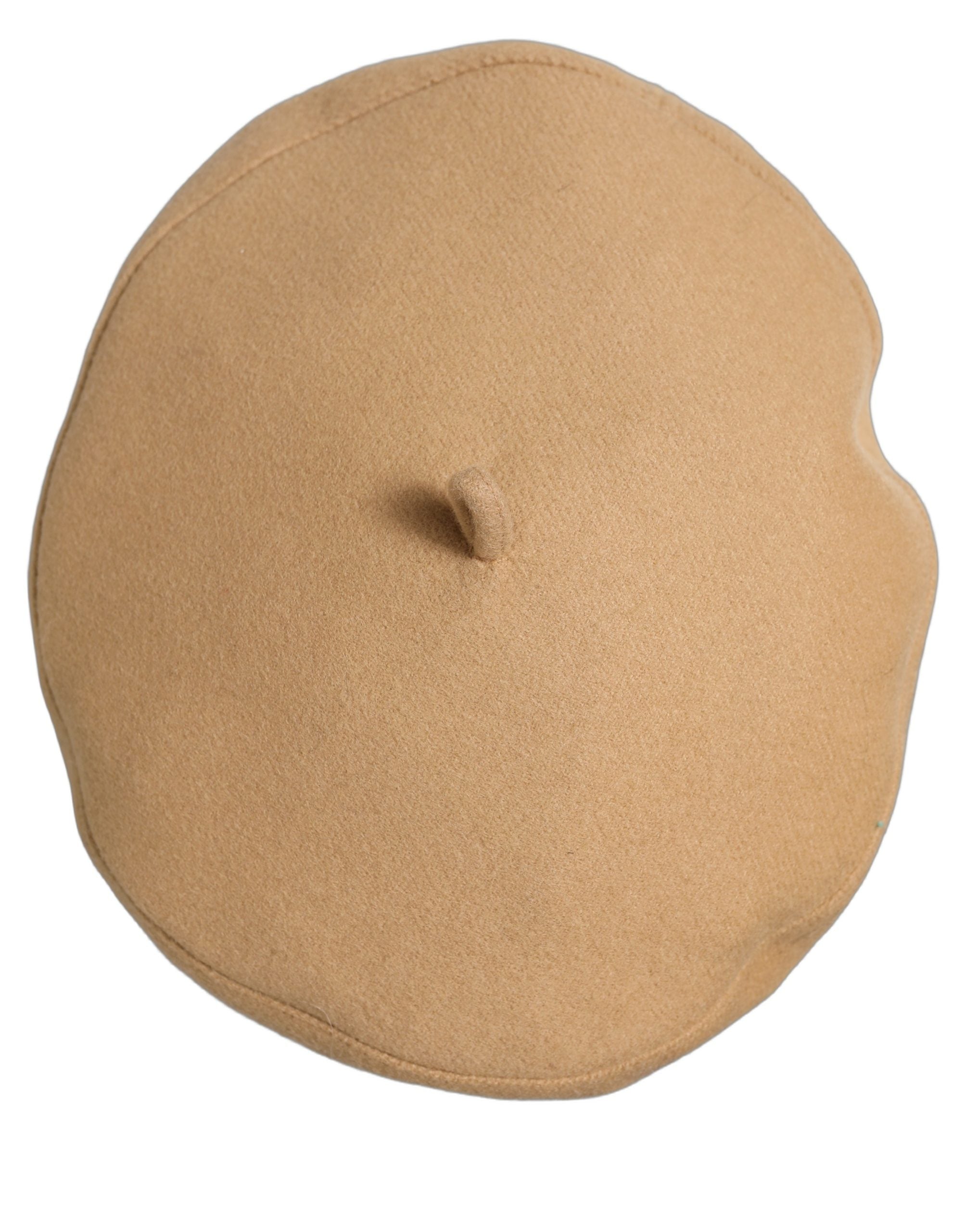 Dolce & Gabbana Dolce & Gabbana Beige Wool French Style Beret Capello Women's Hat