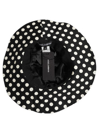 Dolce & Gabbana Dolce & Gabbana Black White Polka Dot Cotton Bucket Capello Women's Hat