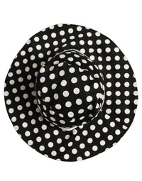 Dolce & Gabbana Dolce & Gabbana Black White Polka Dot Cotton Bucket Capello Women's Hat