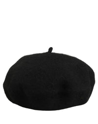 Dolce & Gabbana Dolce & Gabbana Black Wool French Style Beret Capello Women's Hat