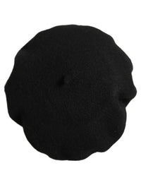 Dolce & Gabbana Dolce & Gabbana Black Wool French Style Beret Capello Women's Hat
