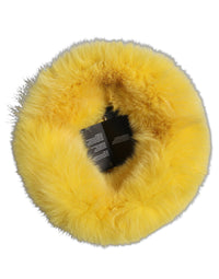 Dolce & Gabbana Dolce & Gabbana Yellow Fox Fur Womens Bucket Capello Hat