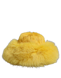 Dolce & Gabbana Dolce & Gabbana Yellow Fox Fur Womens Bucket Capello Hat