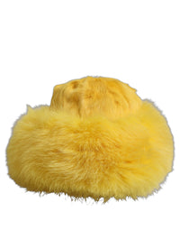 Dolce & Gabbana Dolce & Gabbana Yellow Fox Fur Womens Bucket Capello Hat