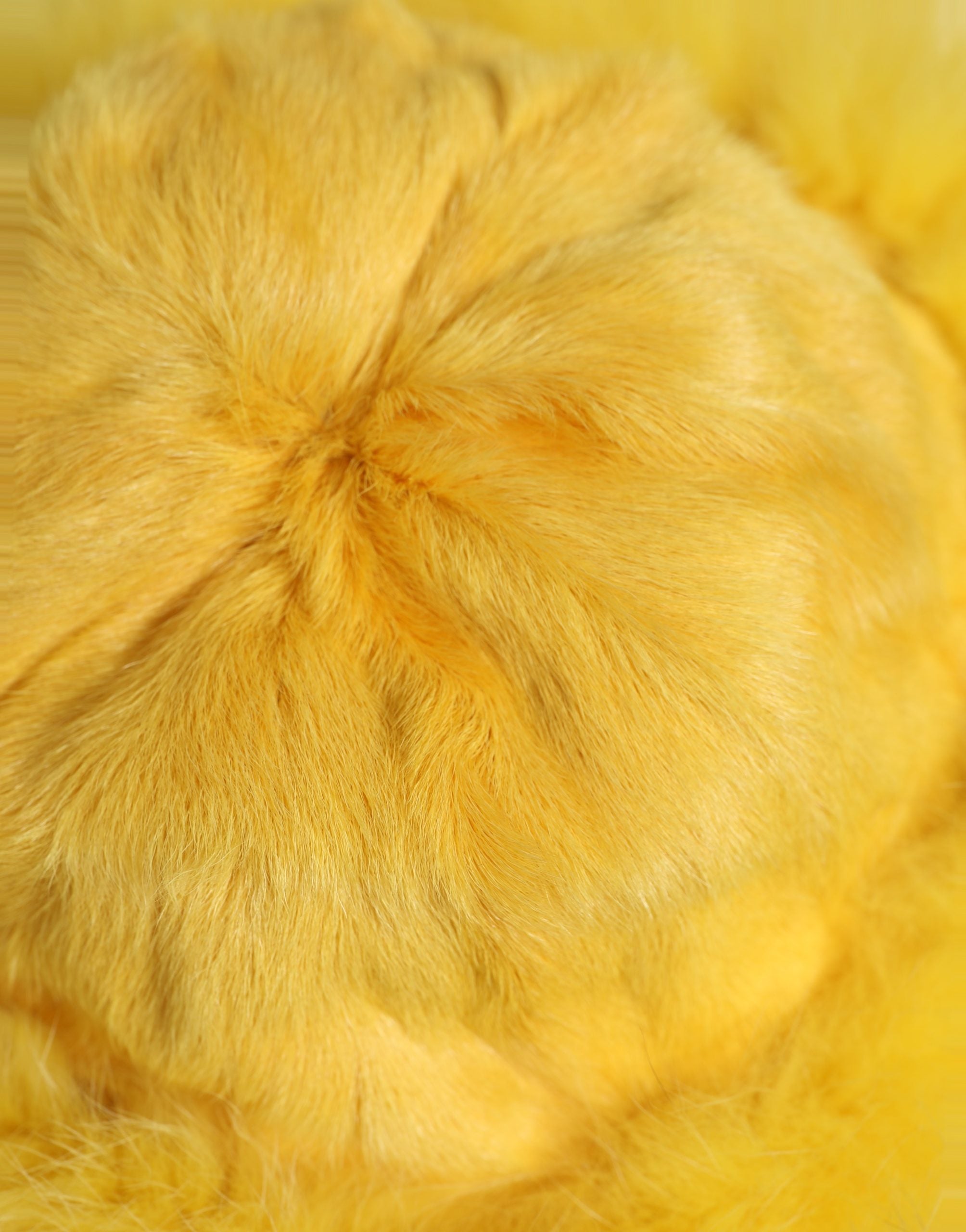 Dolce & Gabbana Dolce & Gabbana Yellow Fox Fur Womens Bucket Capello Hat