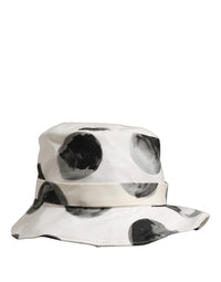 Dolce & Gabbana Dolce & Gabbana White Cotton Big Polka Dot Pattern Bucket Women's Hat