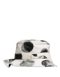 Dolce & Gabbana Dolce & Gabbana White Cotton Big Polka Dot Pattern Bucket Women's Hat