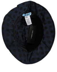 Dolce & Gabbana Dolce & Gabbana Blue Black Polka Dot Cotton Bucket Capello Women's Hat