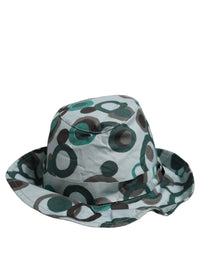 Dolce & Gabbana Dolce & Gabbana Teal Cotton Big Polka Dot Pattern Bucket Women's Hat