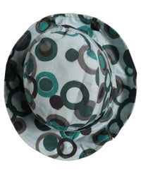 Dolce & Gabbana Dolce & Gabbana Teal Cotton Big Polka Dot Pattern Bucket Women's Hat