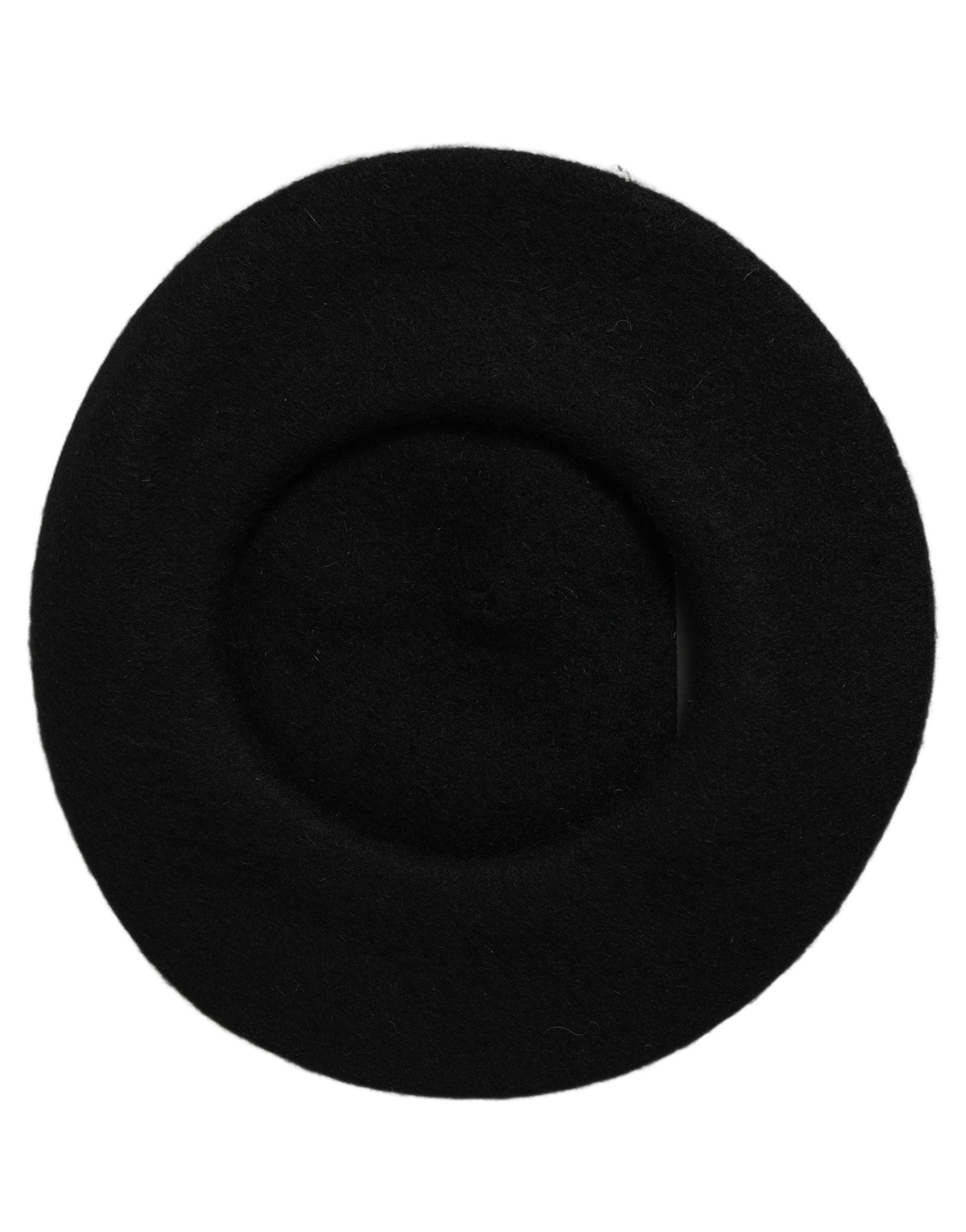 Dolce & Gabbana Dolce & Gabbana Black Wool French Style Beret Capello Women's Hat
