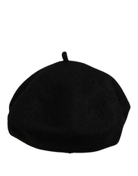 Dolce & Gabbana Dolce & Gabbana Black Wool French Style Beret Capello Women's Hat