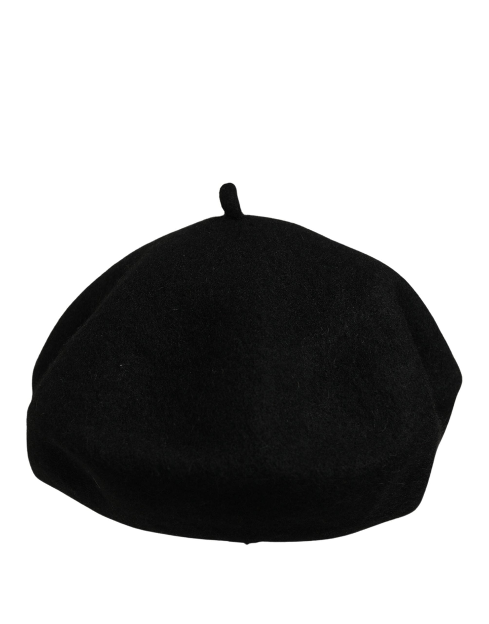 Dolce & Gabbana Dolce & Gabbana Black Wool French Style Beret Capello Women's Hat