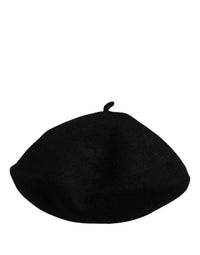 Dolce & Gabbana Dolce & Gabbana Black Wool French Style Beret Capello Women's Hat
