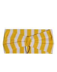 Dolce & Gabbana Dolce & Gabbana Yellow White Stripes Nylon Head Wrap One Size Women's Headband