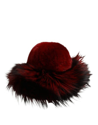 Dolce & Gabbana Dolce & Gabbana Red Fox Mink Fur Womens Bucket Capello Hat