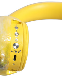 Dolce & Gabbana Dolce & Gabbana Yellow Vibrant Lemon Leather Headset Women's Headphones