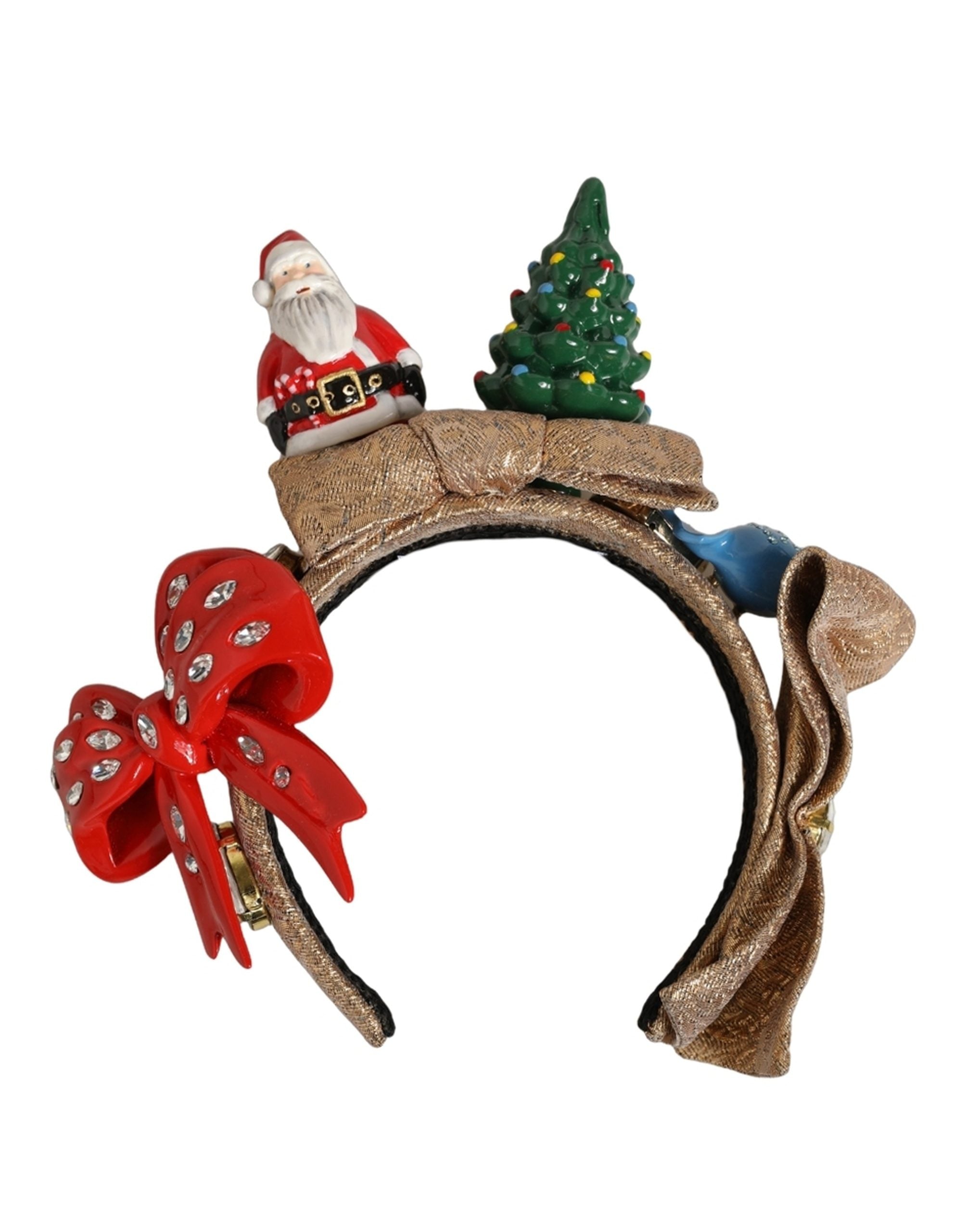 Dolce & Gabbana Dolce & Gabbana Multicolor Glittery Christmas Themed Headwear Women's Headband