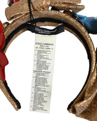 Dolce & Gabbana Dolce & Gabbana Multicolor Glittery Christmas Themed Headwear Women's Headband