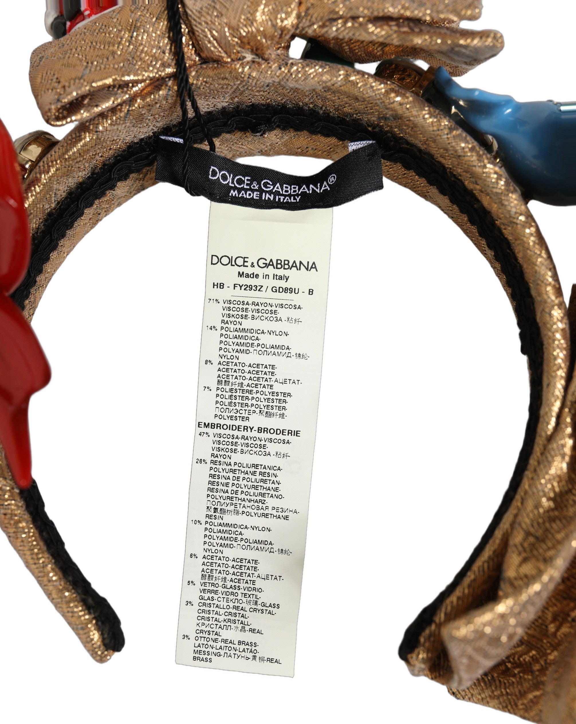 Dolce & Gabbana Dolce & Gabbana Multicolor Glittery Christmas Themed Headwear Women's Headband