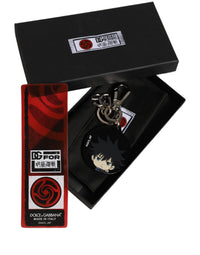 Dolce & Gabbana Dolce & Gabbana Black Fushiguro Megumi Charm Metal Keychain Women's Keyring