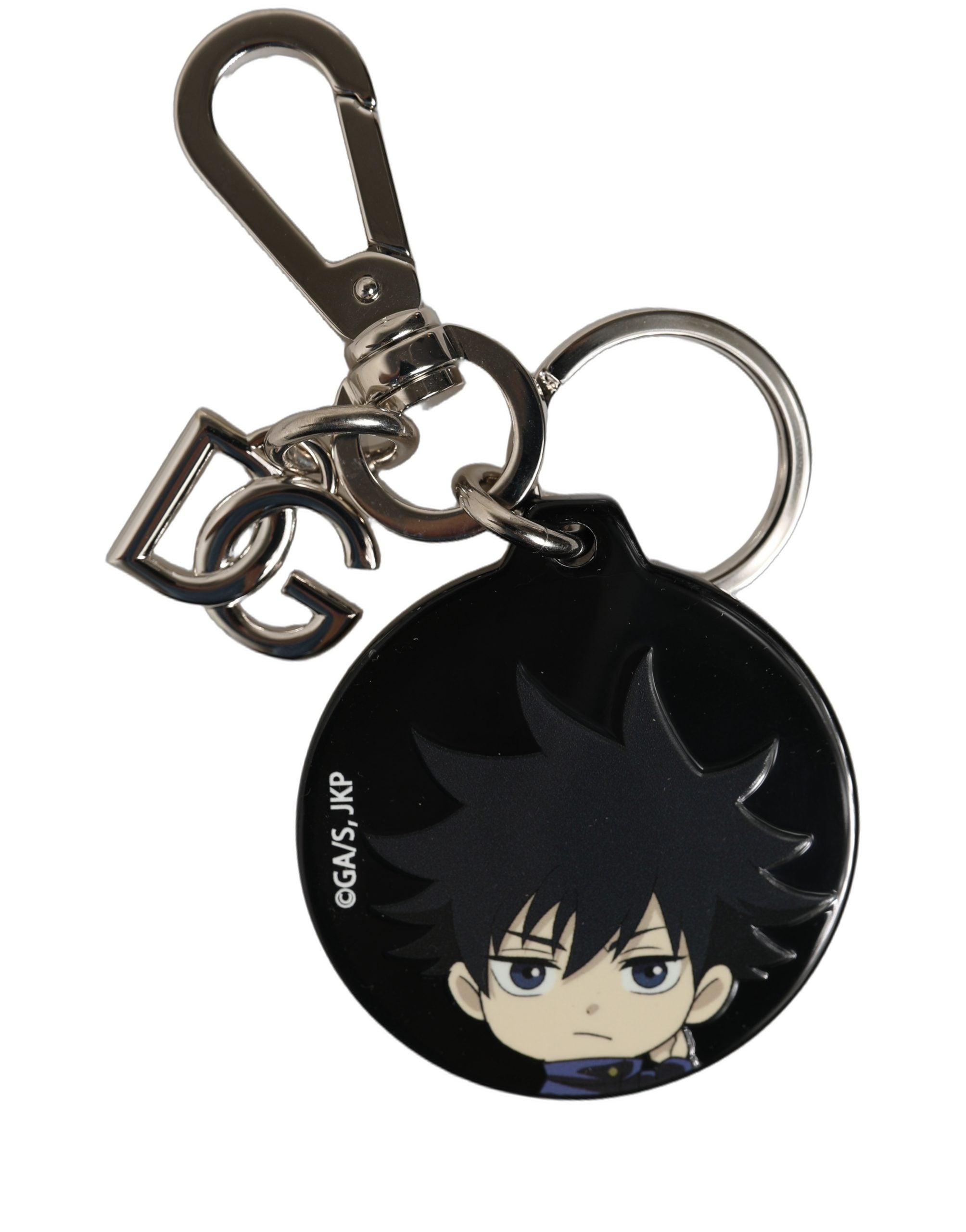 Dolce & Gabbana Dolce & Gabbana Black Fushiguro Megumi Charm Metal Keychain Women's Keyring