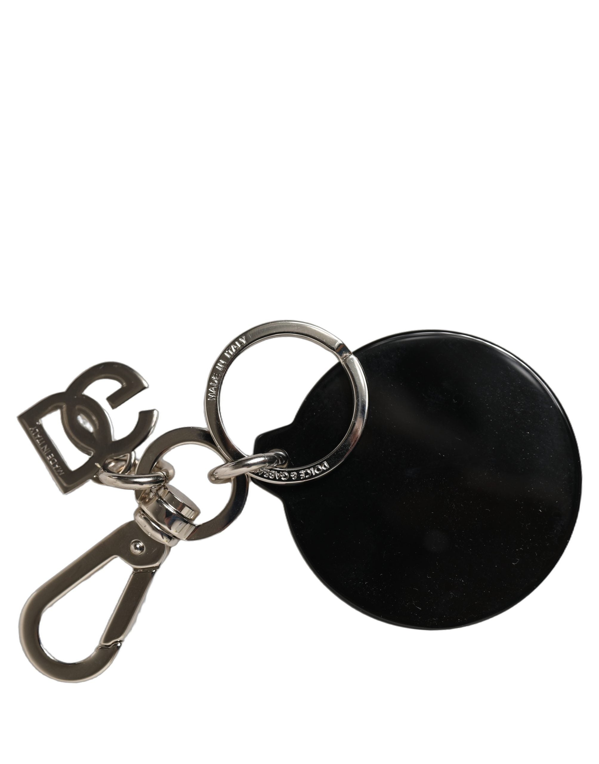 Dolce & Gabbana Dolce & Gabbana Black Kaisen Toge Inumaki Charm Metal Keychain Women's Keyring