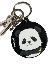 Dolce & Gabbana Dolce & Gabbana Black Kaisen Panda Chibi Charm Metal Keychain Women's Keyring