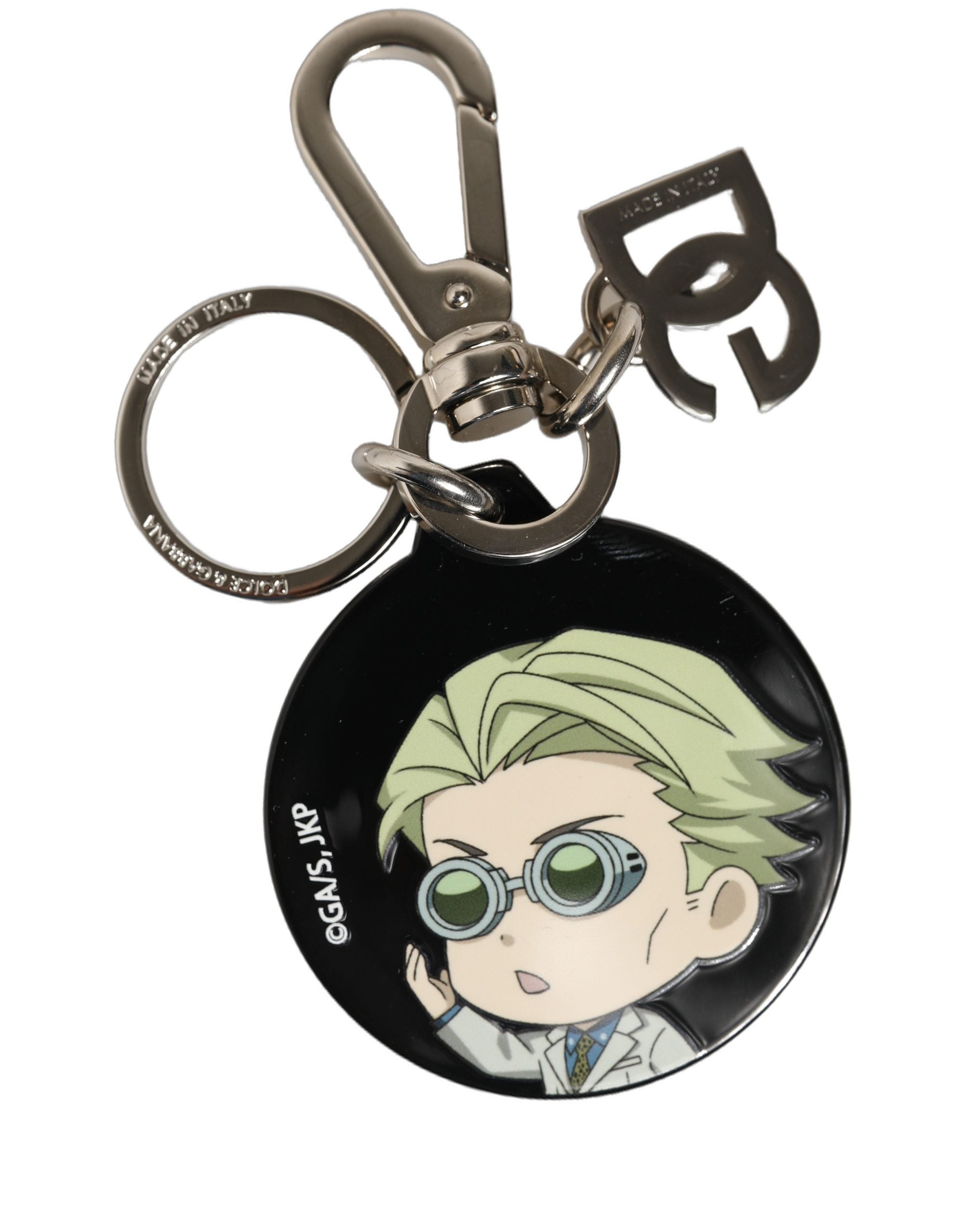 Dolce & Gabbana Dolce & Gabbana Black Kaisen Kento Nanami Charm Metal Keychain Women's Keyring