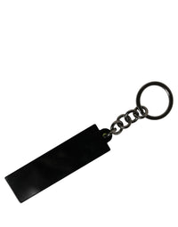 Dolce & Gabbana Dolce & Gabbana Neon Green Logo Print Charm Metal Keychain Women's Keyring