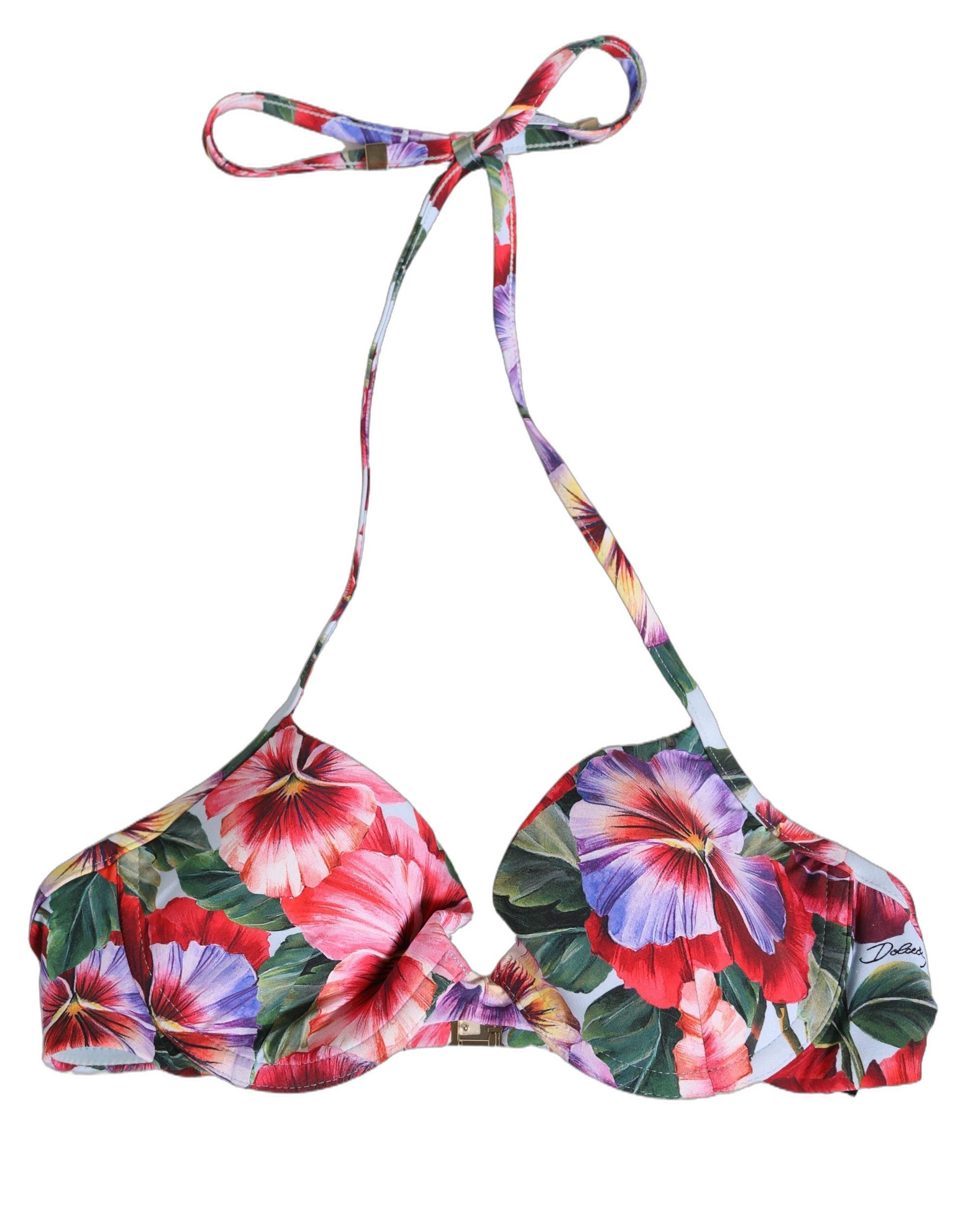 Dolce & Gabbana Dolce & Gabbana Top Multicolor Floral Print Beachwear Women's Bikini