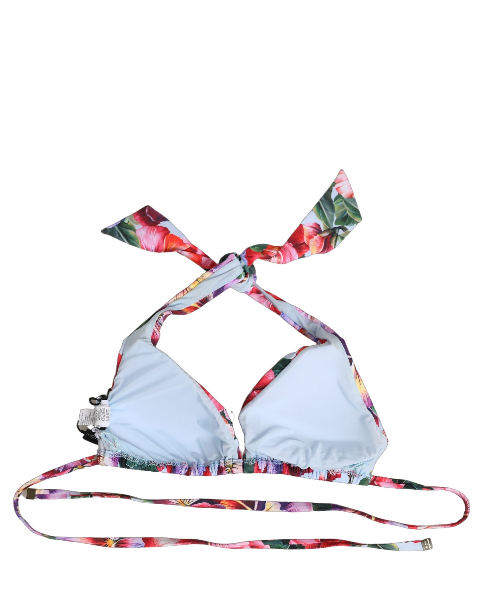 Dolce & Gabbana Dolce & Gabbana Multicolor Floral Triangle Beachwear Bikini Women's Top
