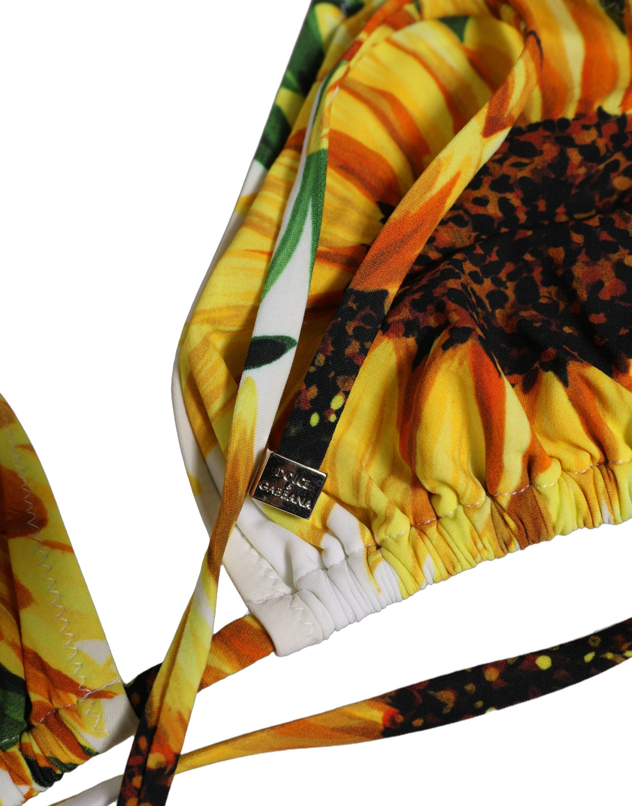 Dolce & Gabbana Dolce & Gabbana Multicolor Floral Halter Beachwear Bikini Women's Top