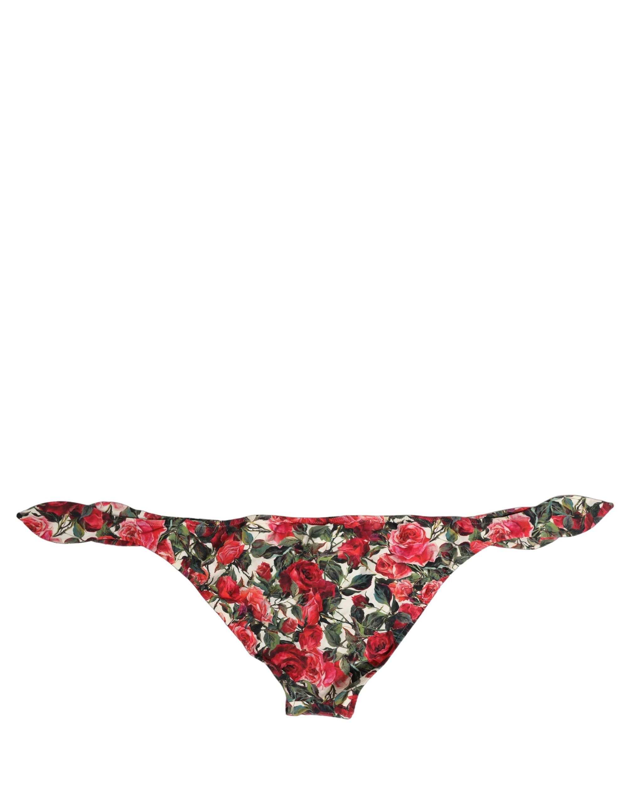 Dolce & Gabbana Dolce & Gabbana Multicolor Floral Print Beachwear Bikini Women's Bottom