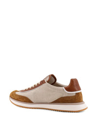Dolce & Gabbana Men Dg Cushion Canvas And Suede Sneakers