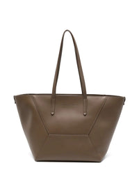 Brunello Cucinelli Women Leather Tote Bag With Pouch