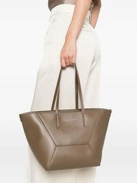 Brunello Cucinelli Women Leather Tote Bag With Pouch