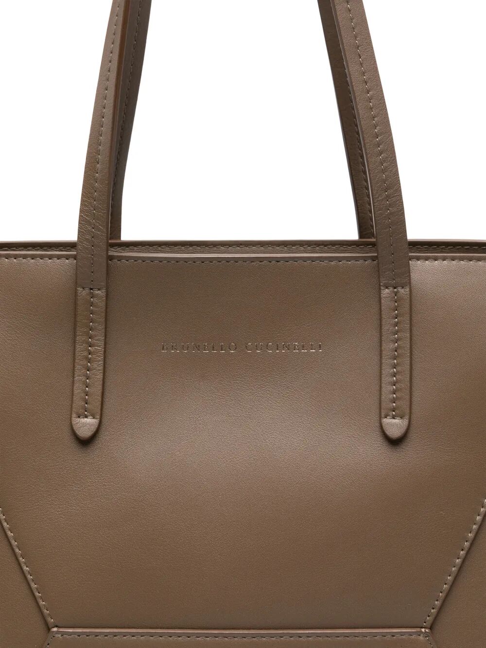 Brunello Cucinelli Women Leather Tote Bag With Pouch