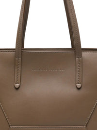 Brunello Cucinelli Women Leather Tote Bag With Pouch