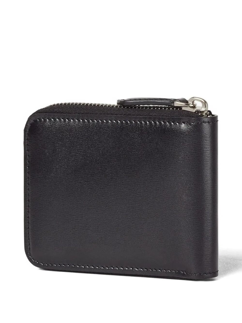 FENDI Leather Compact Wallet With Zip And Ff Logo Women