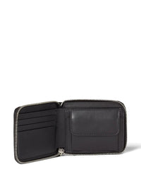 FENDI Leather Compact Wallet With Zip And Ff Logo Women