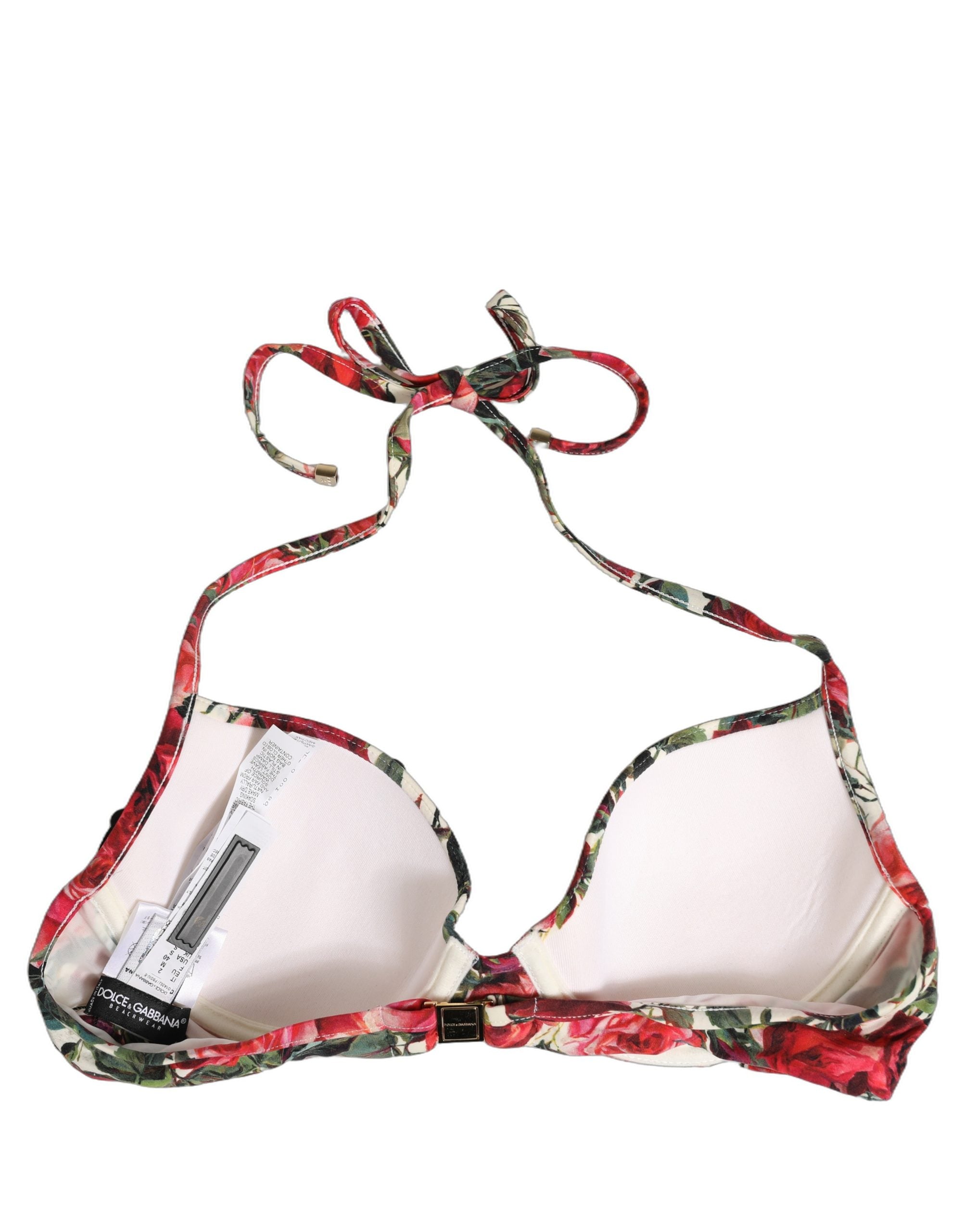 Dolce & Gabbana Dolce & Gabbana Multicolor Floral Print Beachwear Bikini Women's Top