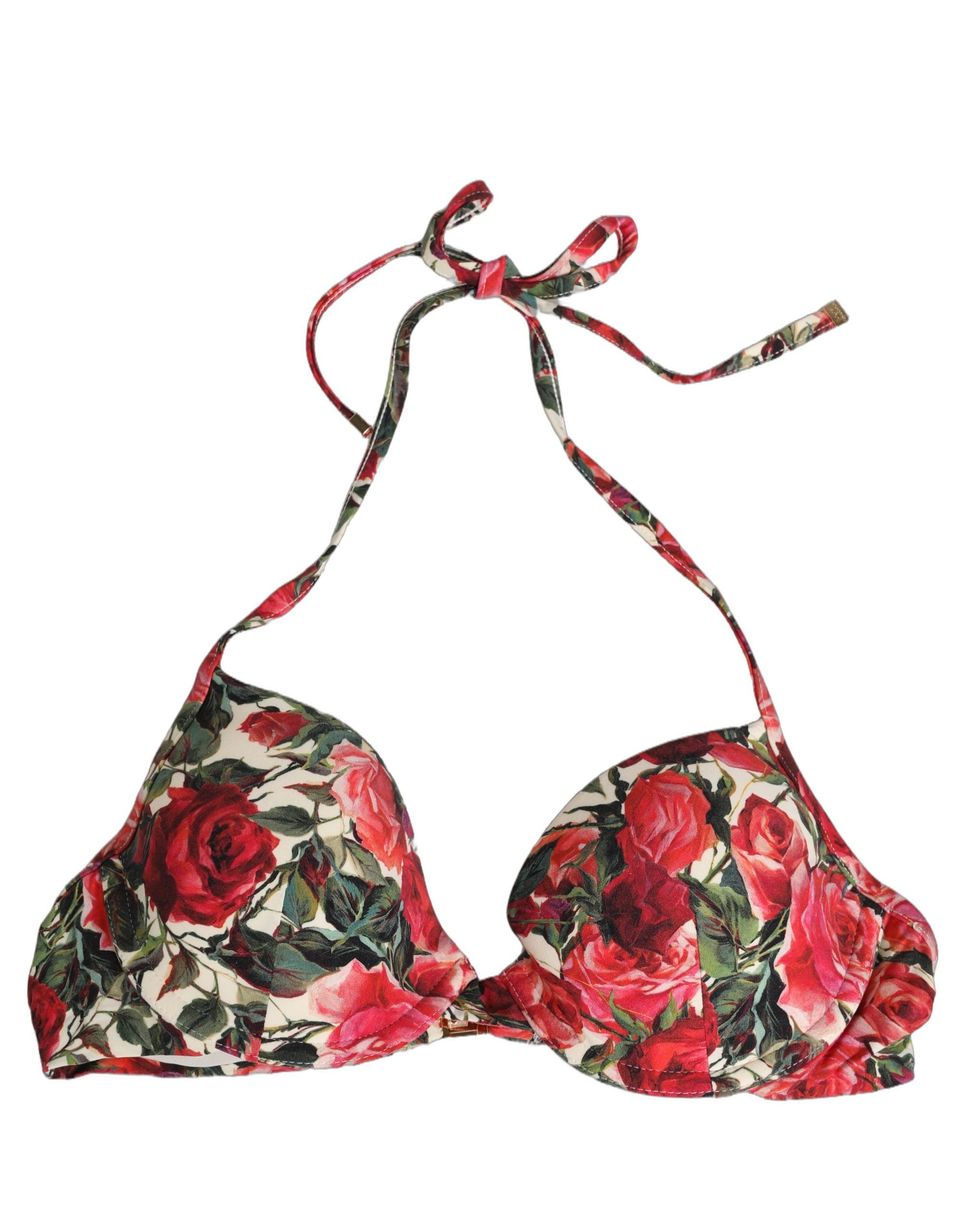 Dolce & Gabbana Dolce & Gabbana Multicolor Floral Print Beachwear Bikini Women's Top