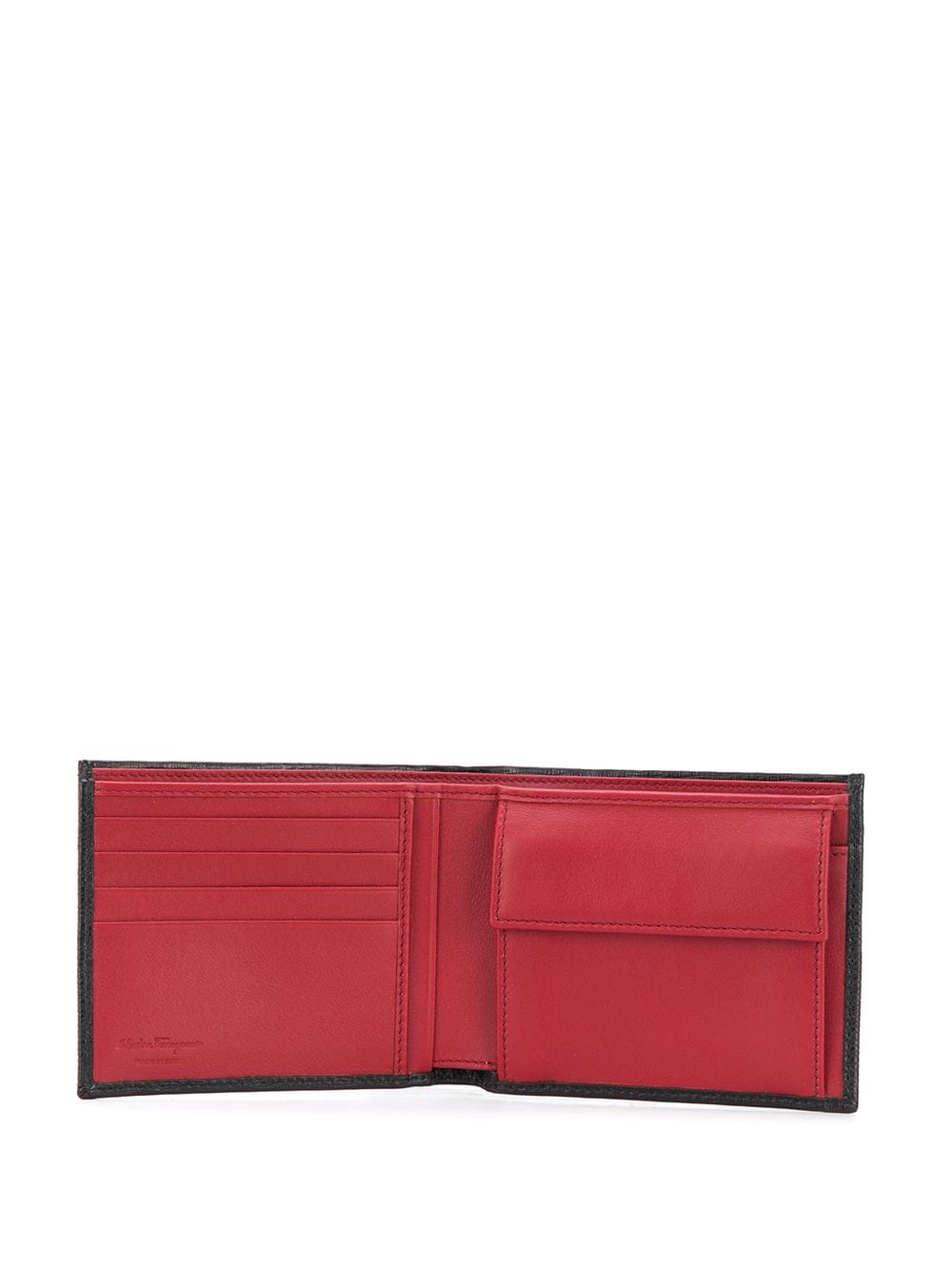 Two-Tone Bi-Fold Leather Wallet Women