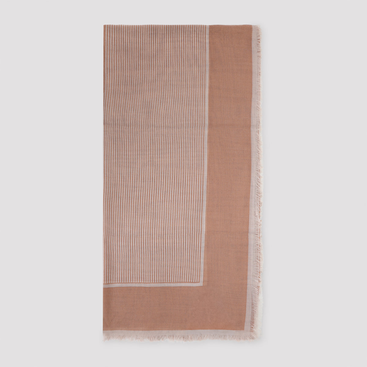 Saint Laurent Large Striped Carré Scarf Women