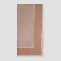 Saint Laurent Large Striped Carré Scarf Women