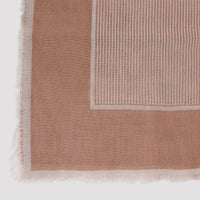 Saint Laurent Large Striped Carré Scarf Women