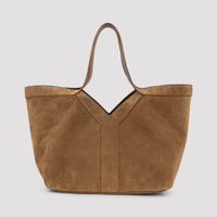 SAINT LAURENT Saint Laurent Suede Small Y Tote Bag Women